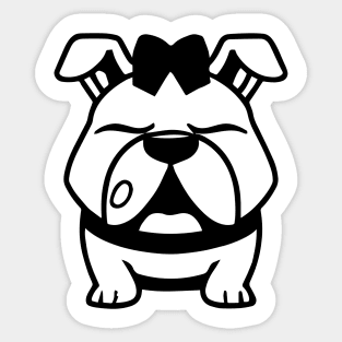 kawaii dog drawing of pug Sticker